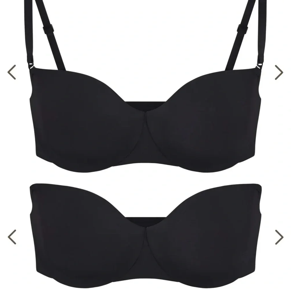 SKIMS Smoothing Intimates‎ Strapless Bra  BA-BAN-2607 color Onyx 34A - Image 6