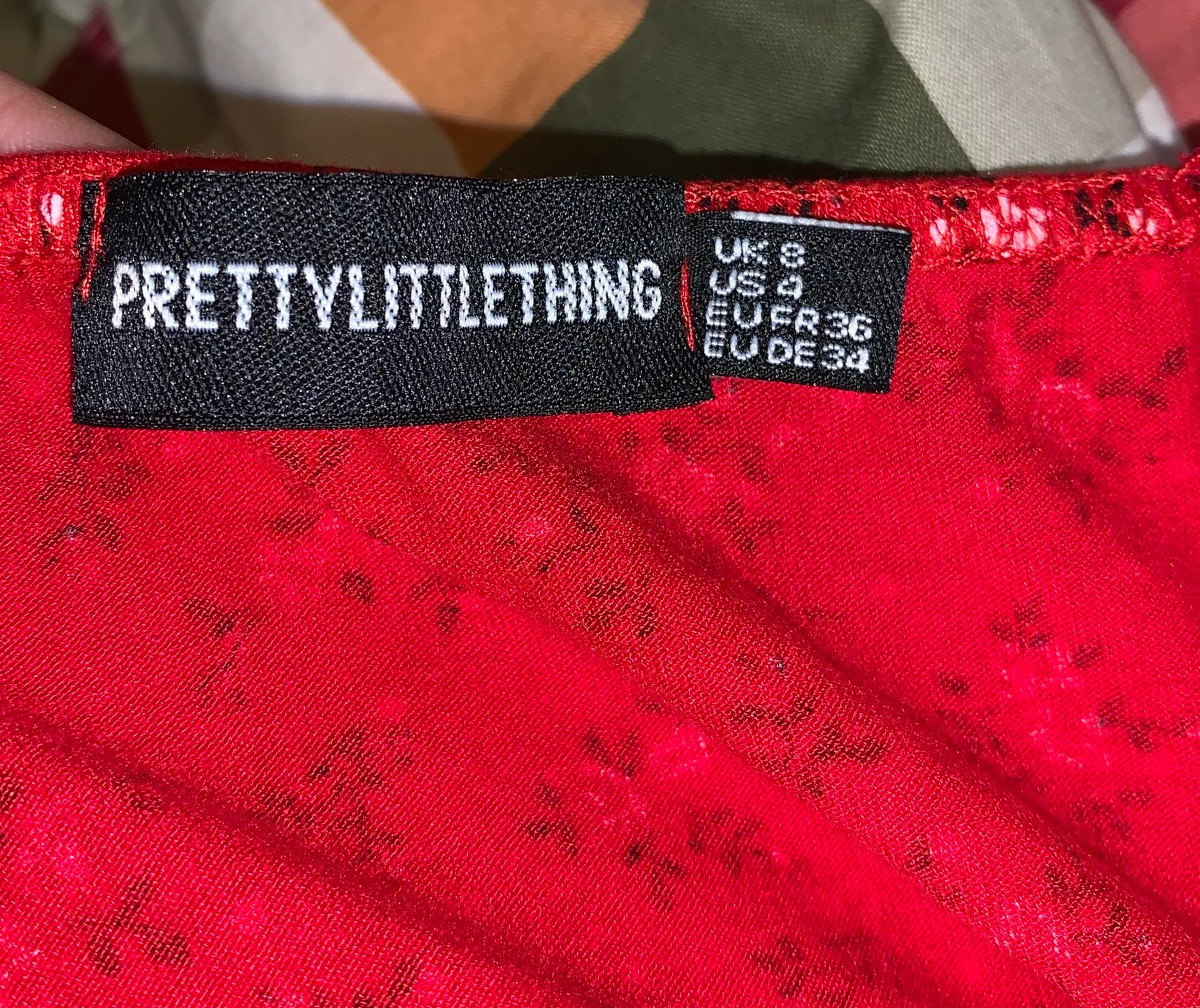 Red Floral Dress - Image 3