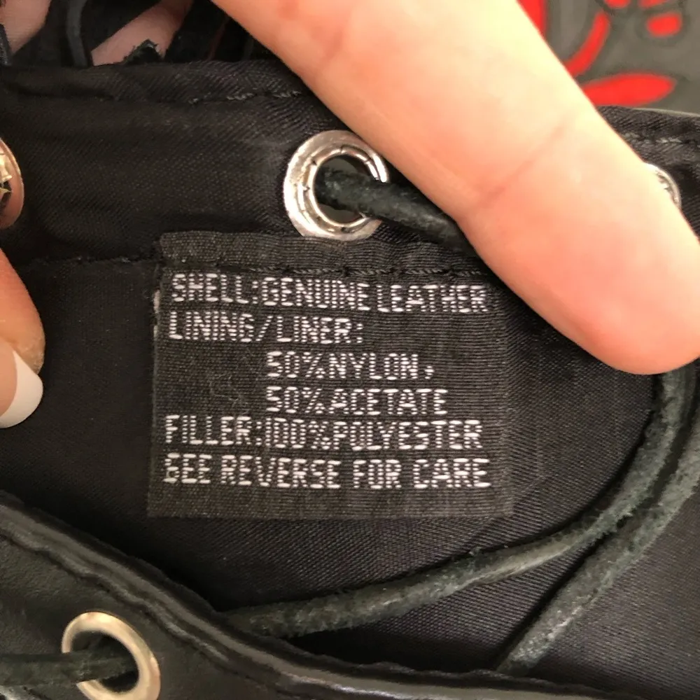 Vintage Black UNIK Leather Rose Motorcycle Jacket Vest Size M Size M - Image 11