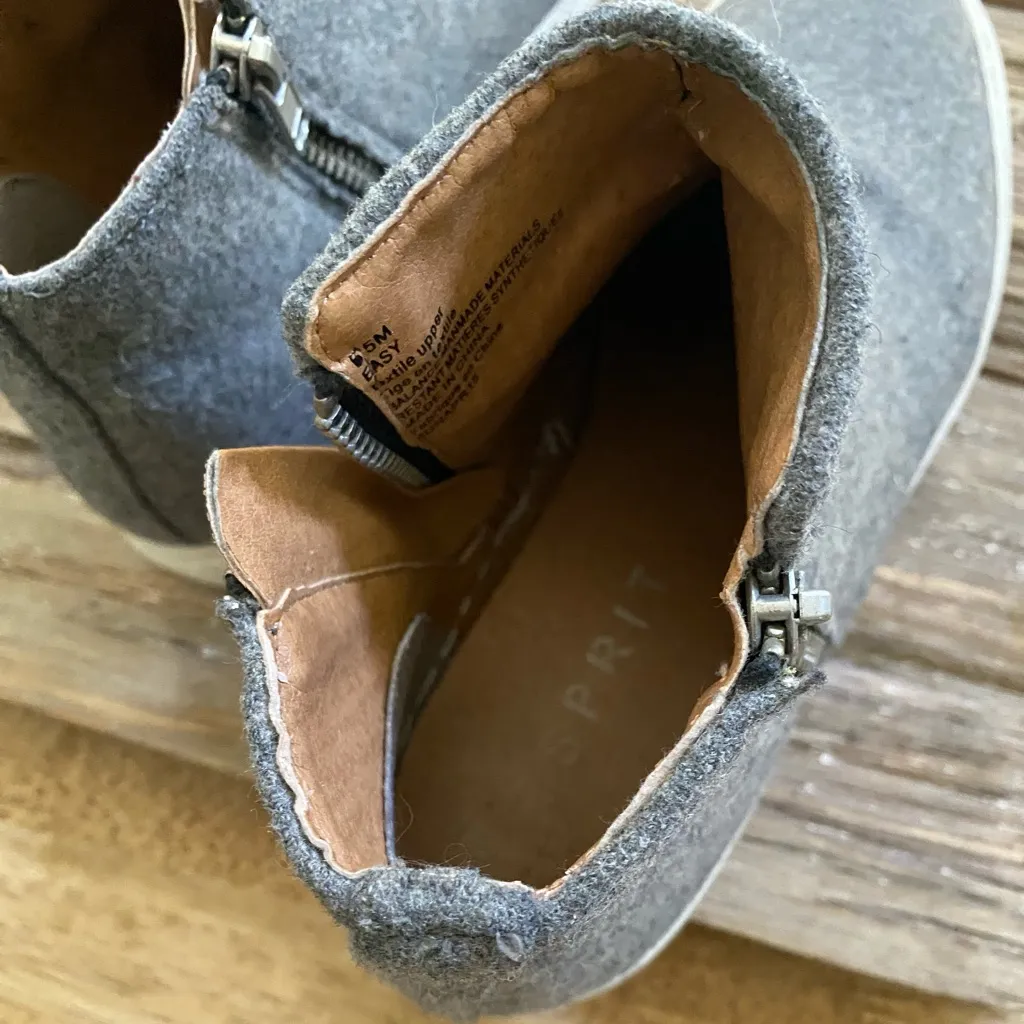 Esprit Women’s Size 6.5 Gray Sneaker Booties‎ - Image 7