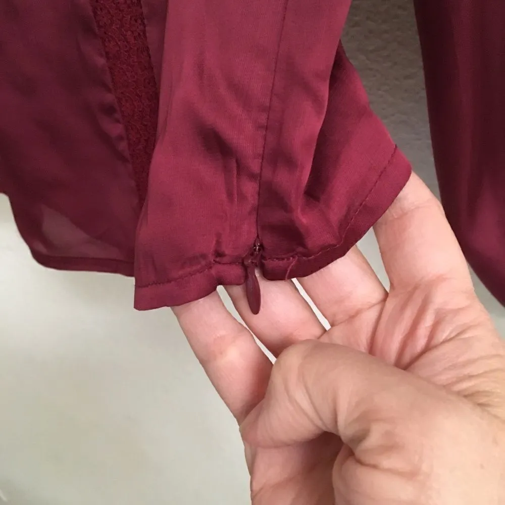 Revolve Tularosa Cabernet maroon Zane top M - Image 14