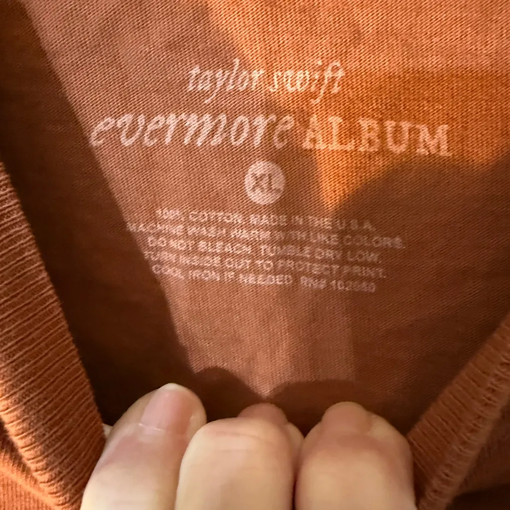 Taylor Swift Rust Orange Evermore Sweatshirt - Image 5