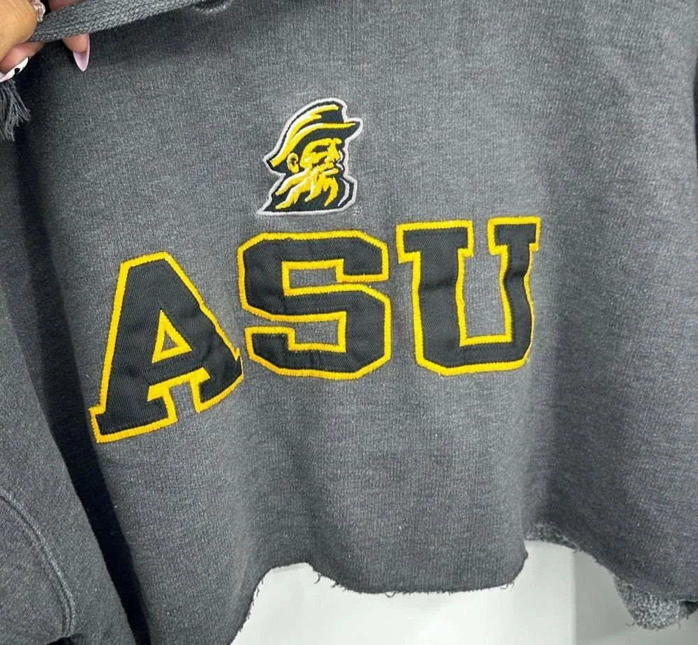 ASU Mountaineers Cropped Hoodie Size Medium Embroidered - Image 5