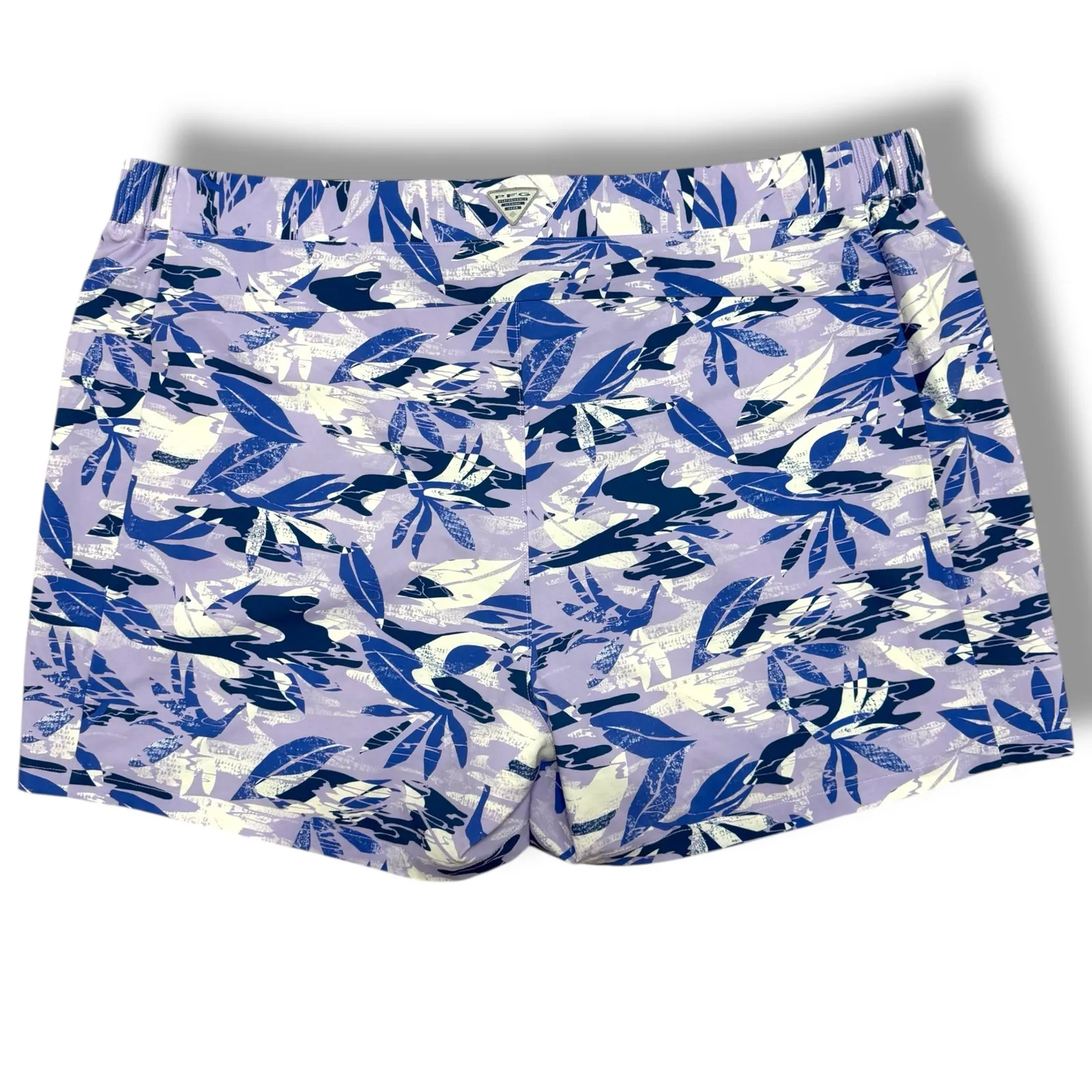 Columbia Tidal II‎ Women's PFG Shorts 3X Purple Floral Tropical Pull On 3X - Image 2