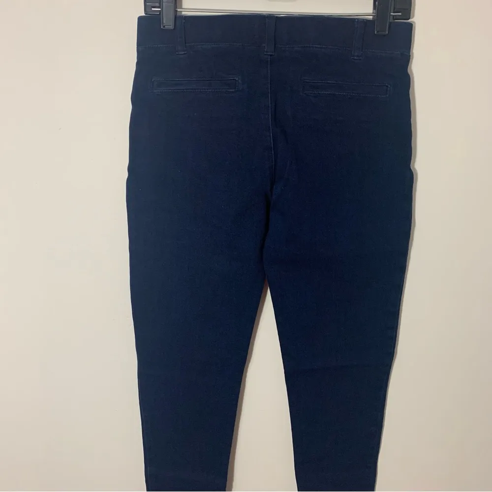 EUC  Yoga Blue Denim Pull On Skinny Jeans Size S Long - Image 7
