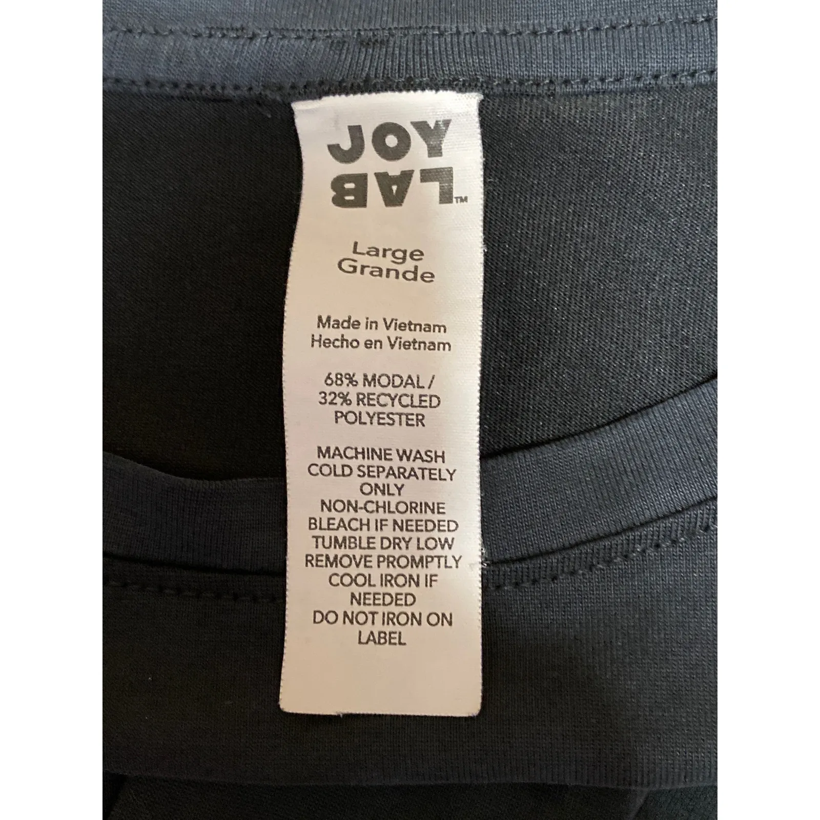 Joy Lab Women's Black Knot Front Long Sleeve Activewear Tee T - Image 4