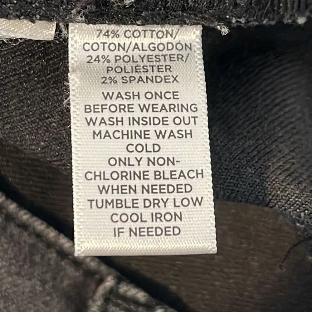 Ann Taylor Loft Women's Cotton Blend Modern Skinny Jeans Black Size‎ 28/6 - Image 6