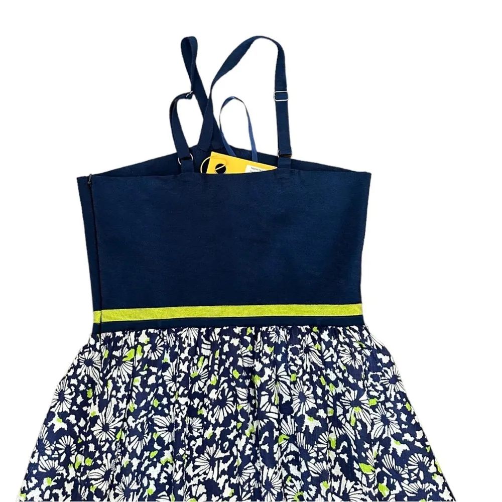 NWT Tanya Taylor Fifi Women's Maxi Dress in Confetti Navy Blue Size Medium - Image 9