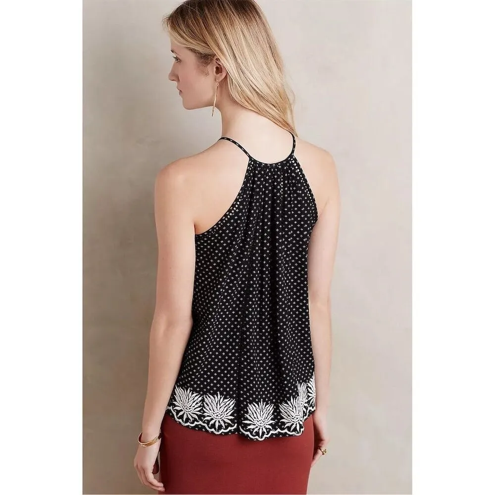Ranna Gill Women's Halter Blouse Black Embroidered Camisole - Image 2