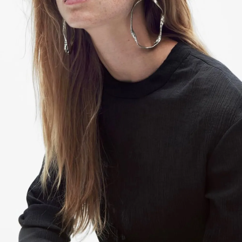 midi limited edition mesh black dress women’s Size Large long sleeves - Image 9