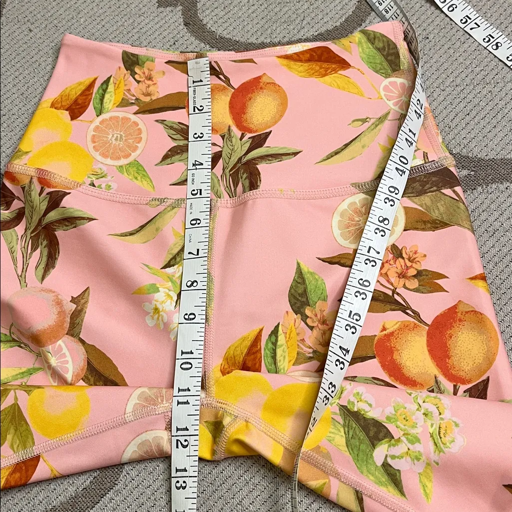 BEYOND YOGA Lemon High Waist Midi Leggings - Pink Lemonade, size small - Image 6