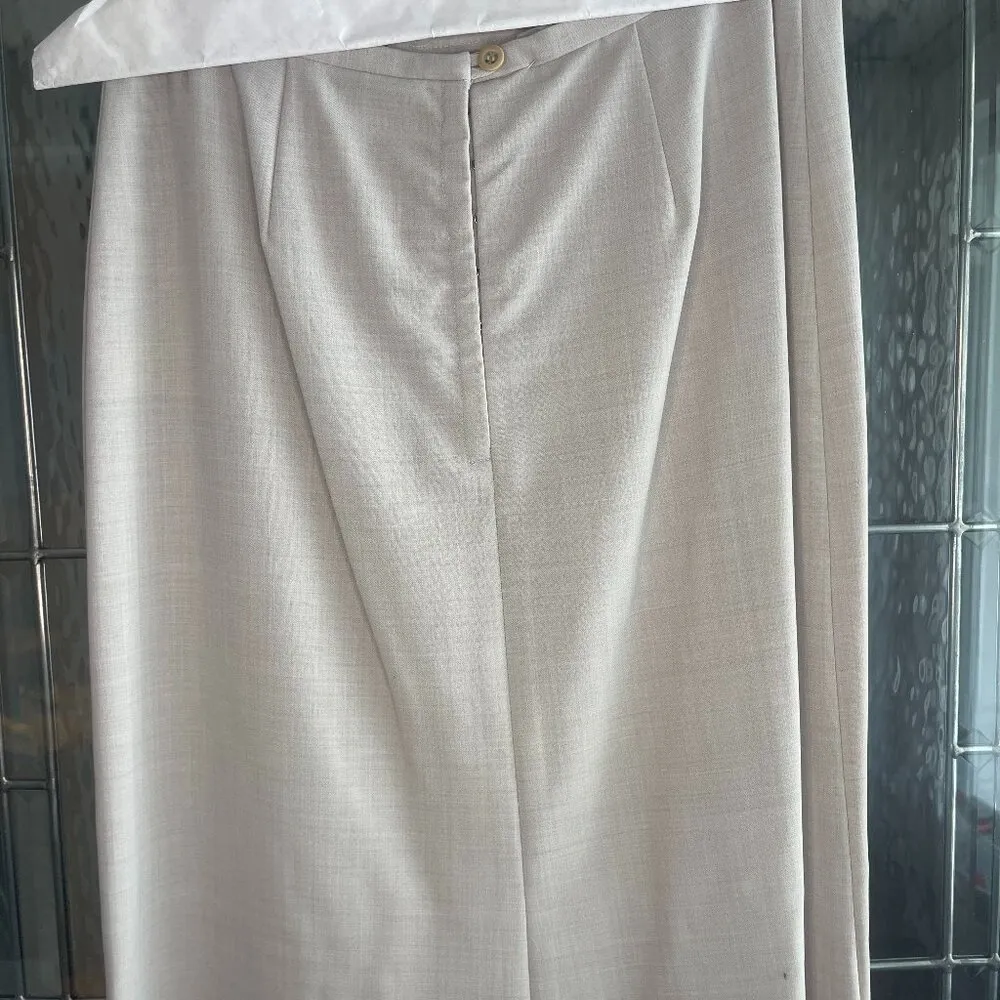 Theory Off White Maxi Long Floor Length Skirt Size 4 - Image 4