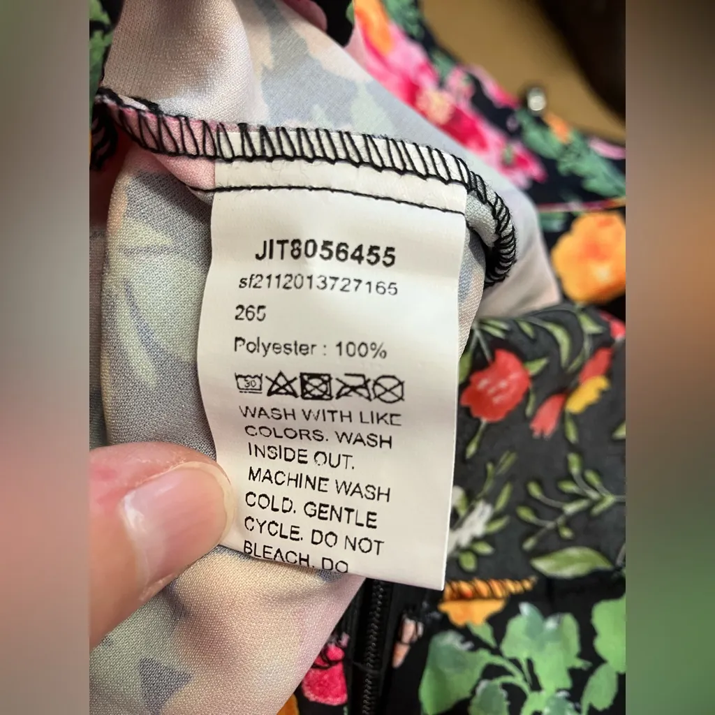 SHEIN Vibrant Floral Midi Skirt - Image 4