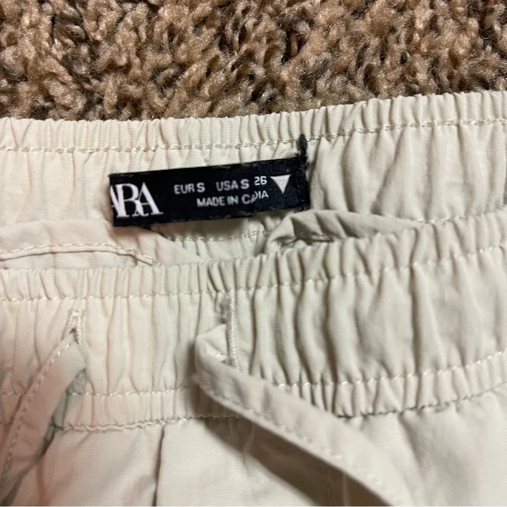 Zara Cream Wide-Leg Pants - Image 8