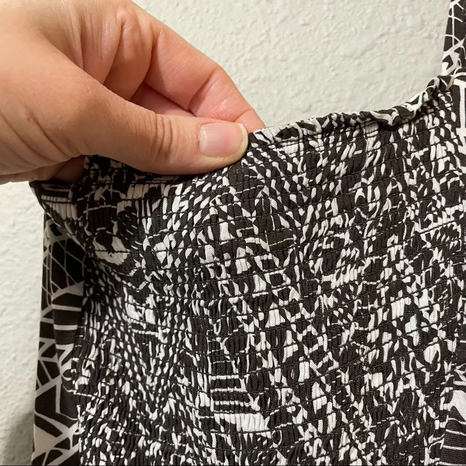 Anthropologie Corey Lynn Calter Black & White Sketchbook Tribal Print Dress XS - Image 7