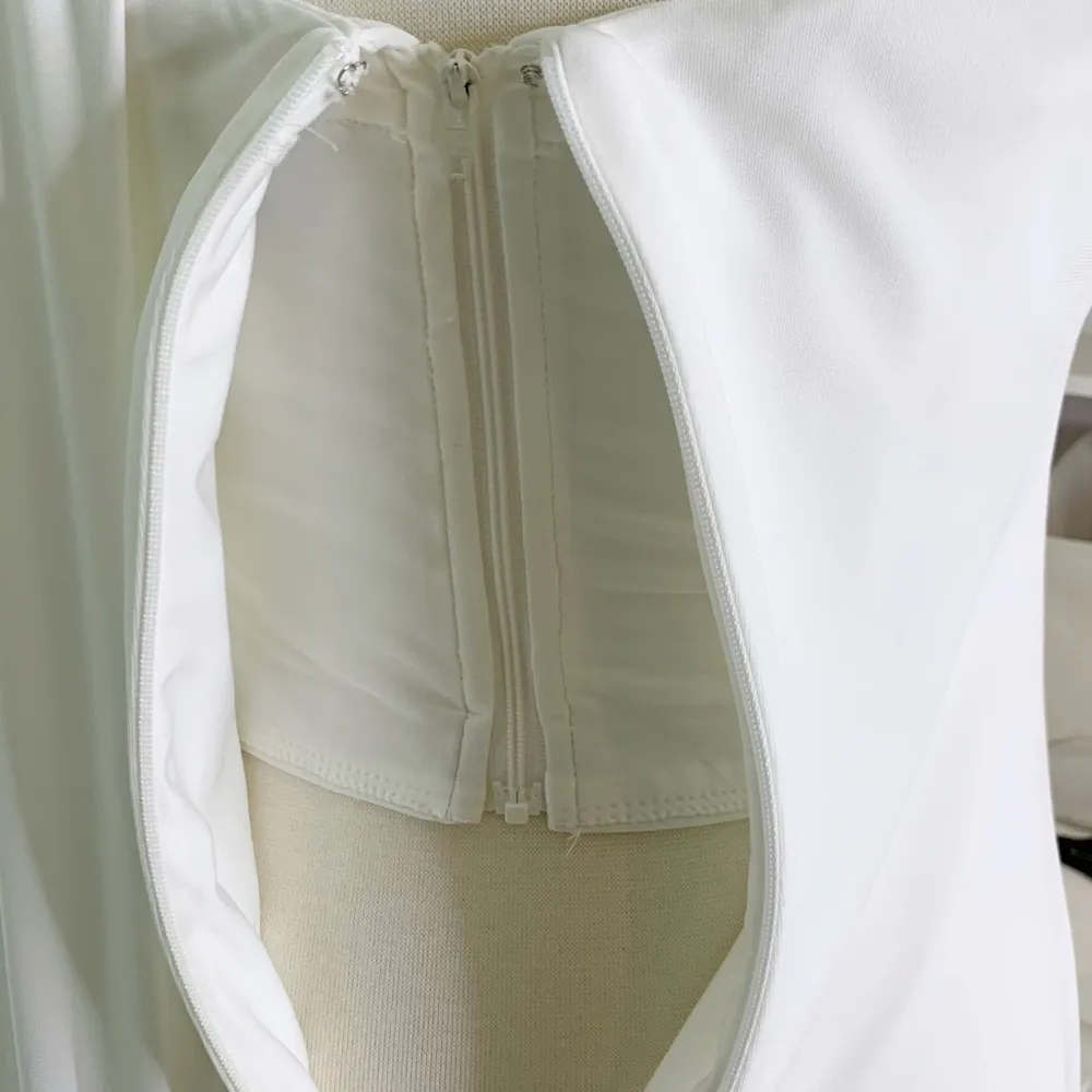 Halston Heritage Halston Blain Jersey Twist Gown White Size 8 NWT - Image 10