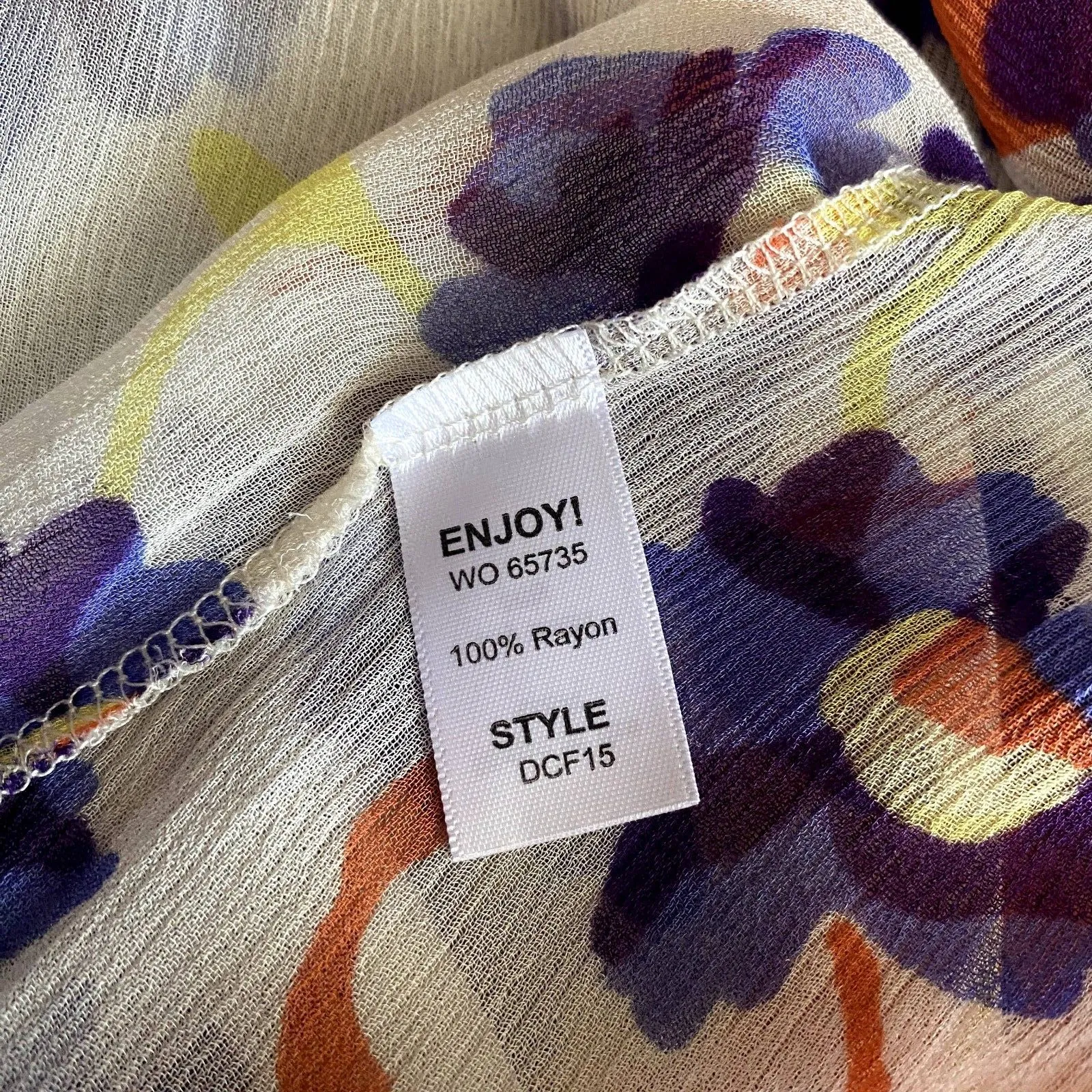 Michael Stars Sheer Floral Kimono Flowy Rayon Summer Lightweight One Size - Image 8