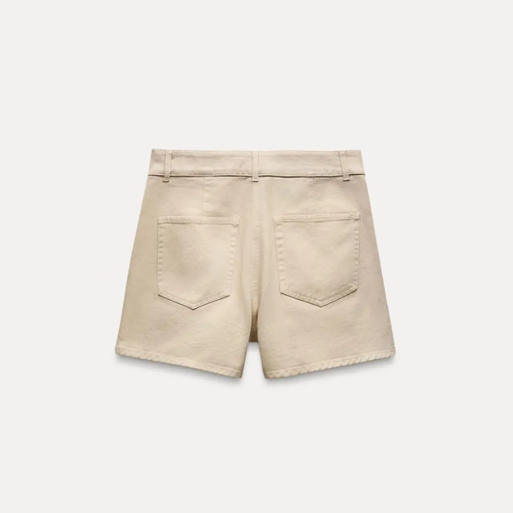 Zara denim wrap skort in sand sz small nwt - Image 2