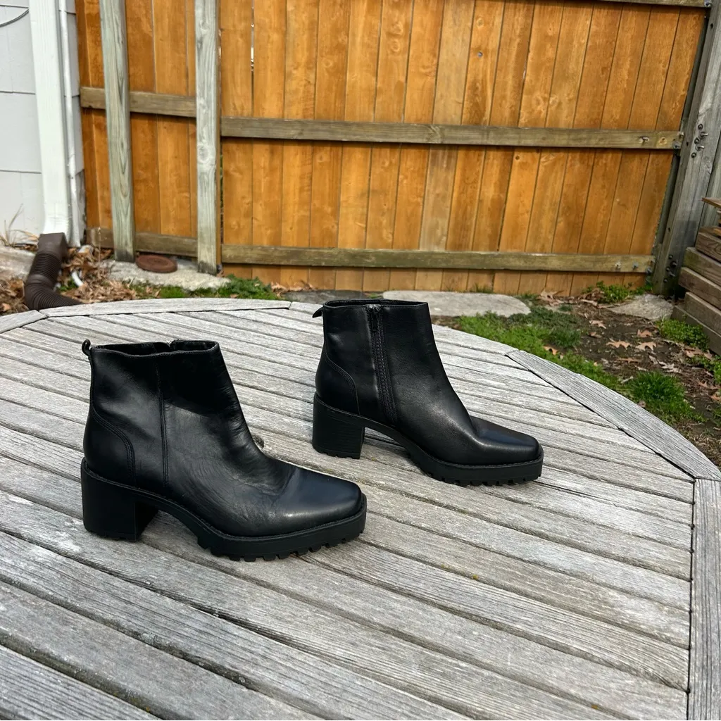 ASH Mastro black leather Chelsea platform boots size‎ 8.5 - Image 2
