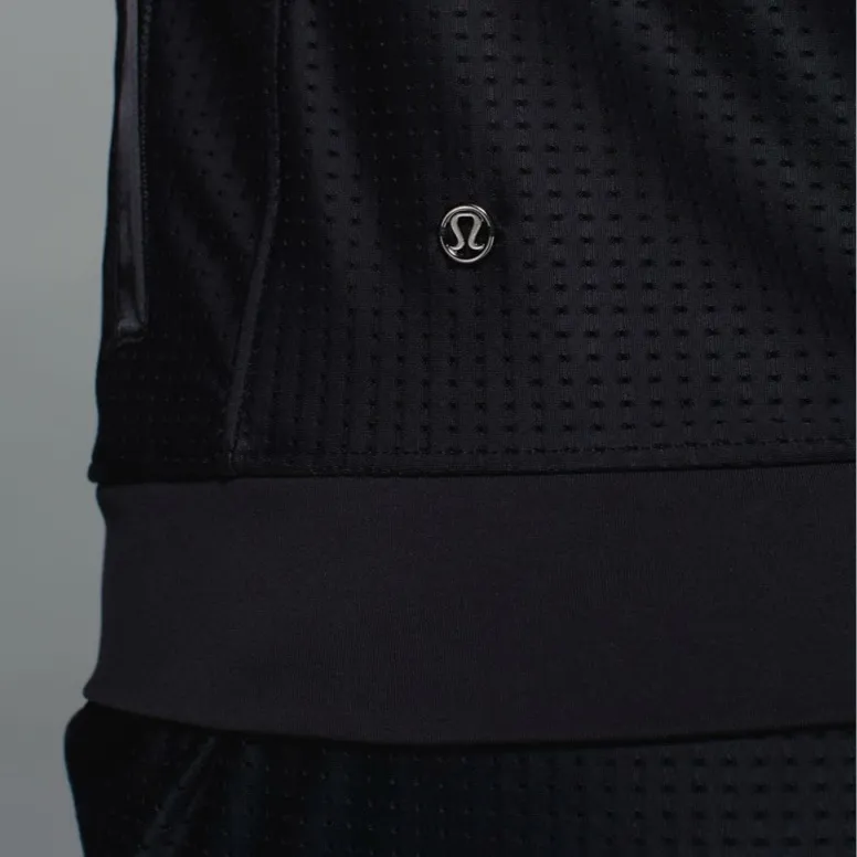 Lululemon Sweaty Or Not Jacket Black Size 6 Rare 2015 Mesh Lightweight Jacket - Image 10