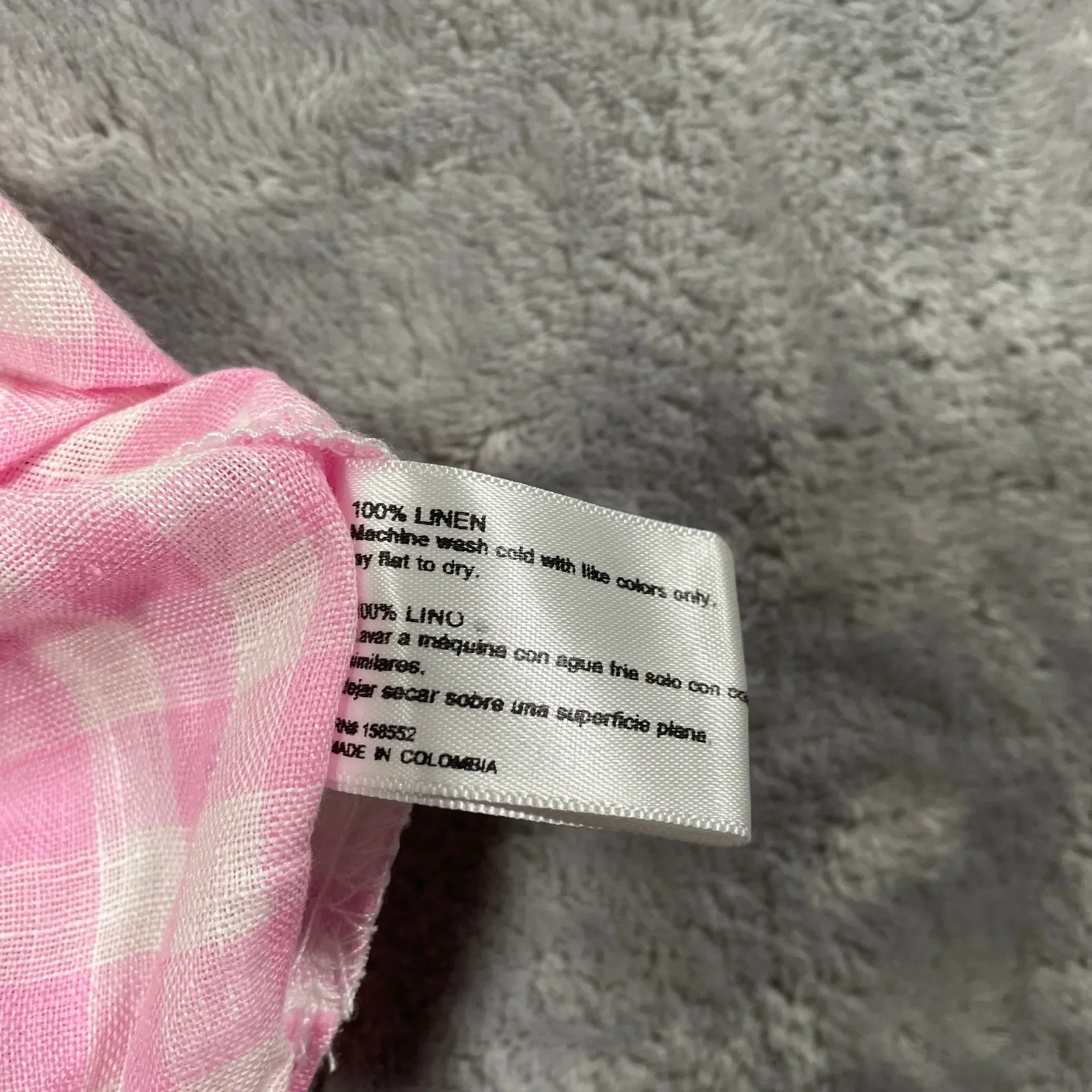 Frankies Bikinis Lou Shorts Medium Pink Gingham Retro Beach Linen Picnic New - Image 5