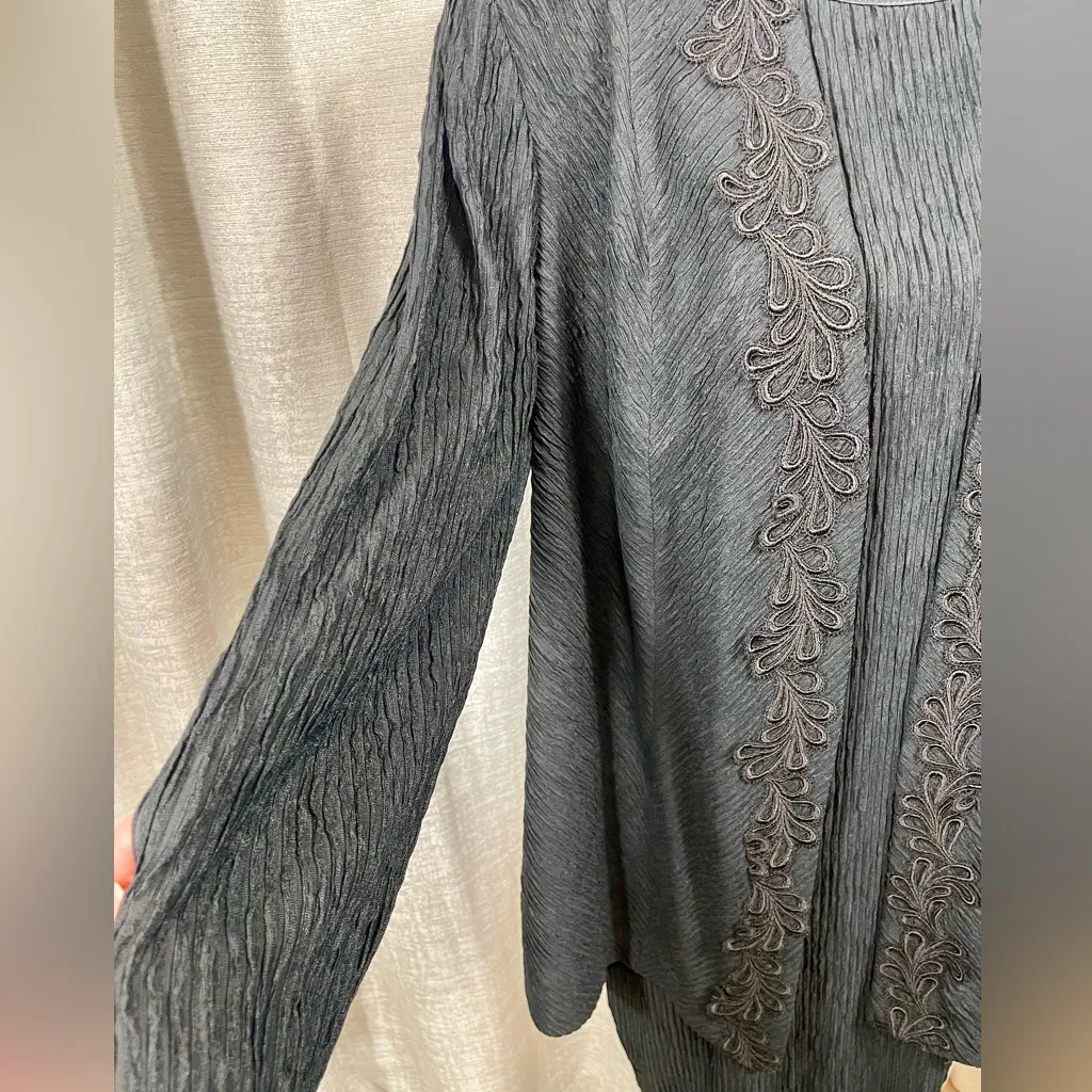 Leslie Fay Black Dress & Jacket Set – 18WP - Image 11