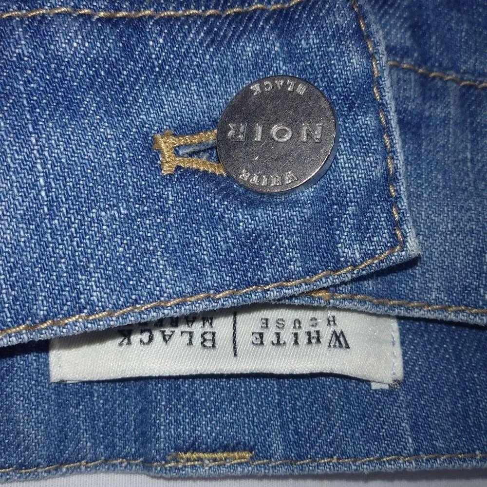 WHBM Noir 10 Stitched Pocket Jeans - Image 5