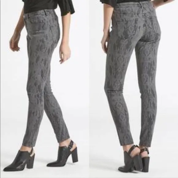 Dear John Gisele Python Snake Print High Waisted Skinny Jeans 25 NWT - Image 3