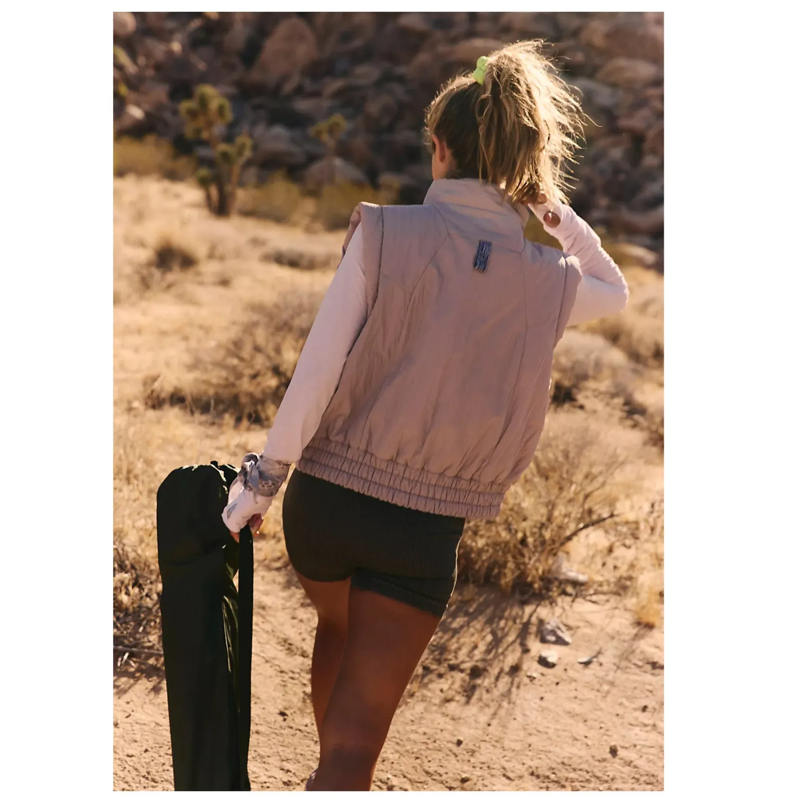 Free People FP Movement Scrunch Time Puffer Vest Size XS - Image 4