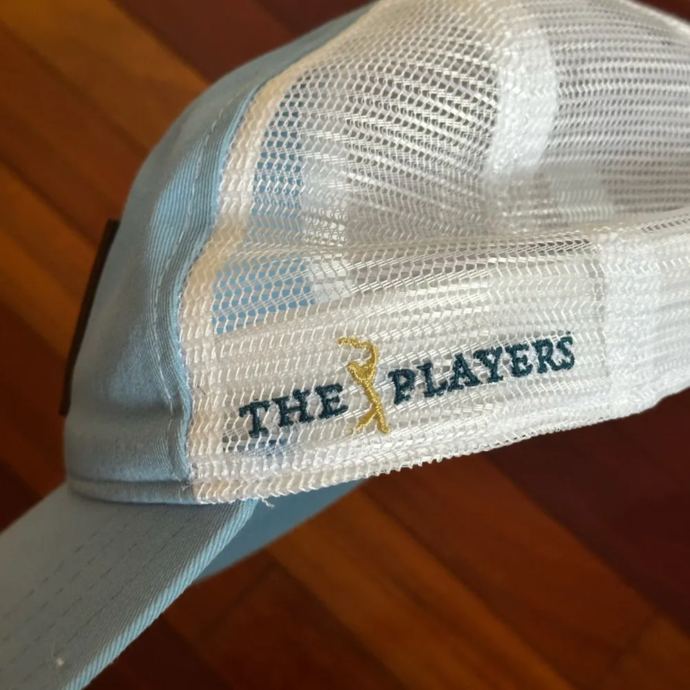 The Players Mesh Trucker Hat Limited Edition Patch Blue White Unisex Adjustable - Image 3