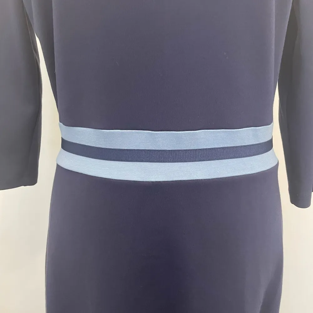 Solid Persley Ponte Dress Blue Navy - Image 6