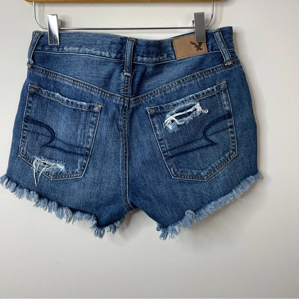American Eagle vintage hi rise festival ripped embroidered pocket jean shorts 2 - Image 98
