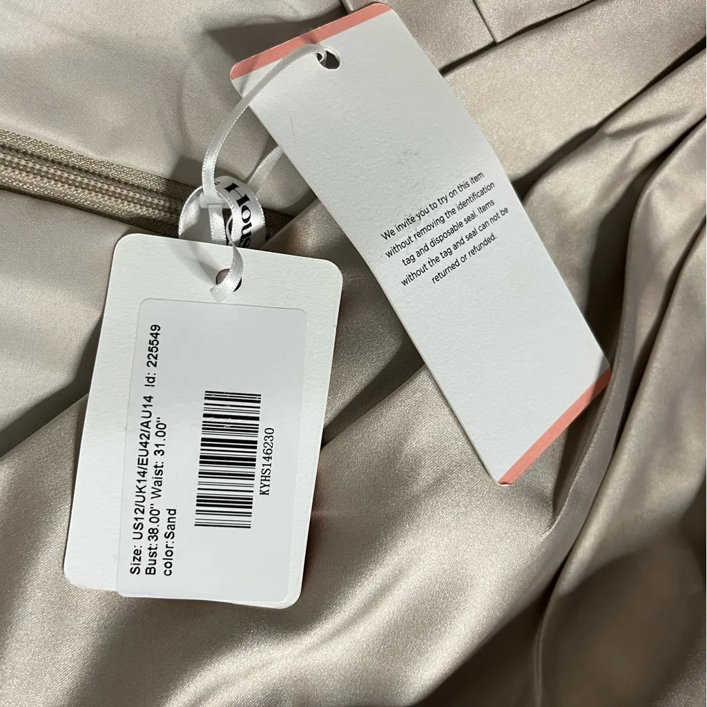 JJ’s HOUSE Dress Tea Length Event Mother Of The Bride Gala  Satin Size 12 NEW - Image 11