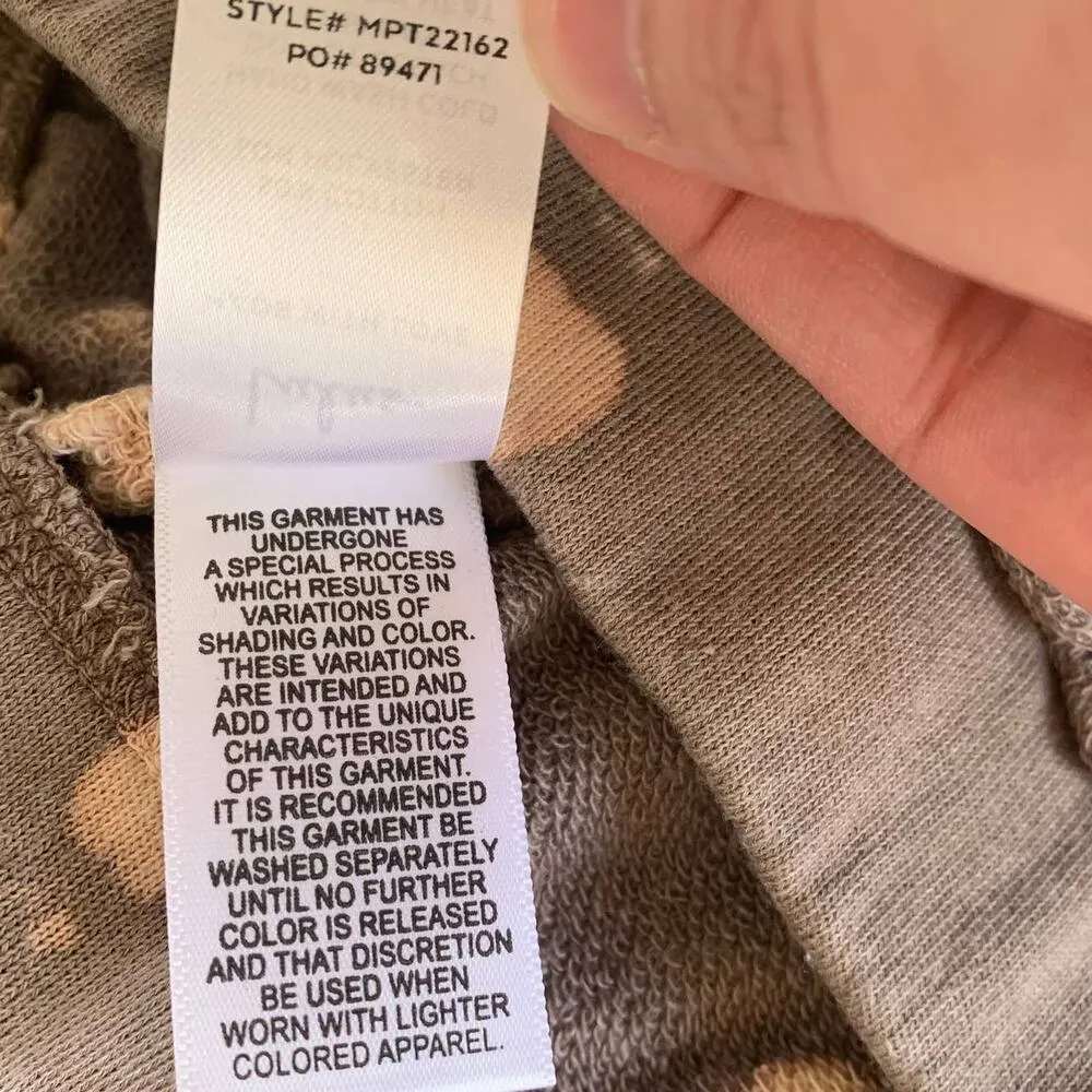 NWT Lulu's It's a Lifestyle Lounge Pull-On Shorts in Brown Tie-Dye - Image 6