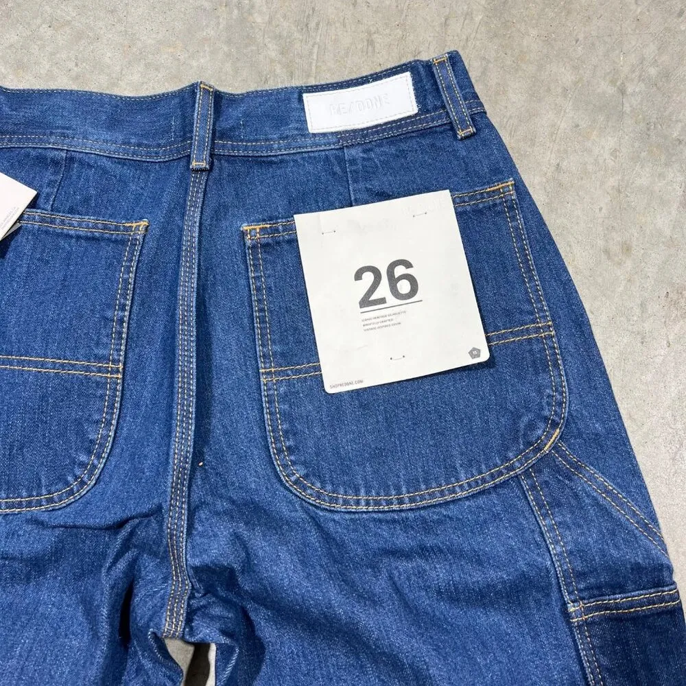 $395 NWT RE/DONE x LEVI'S UTILITY LOOSE JEANS SZ 26 - Image 8