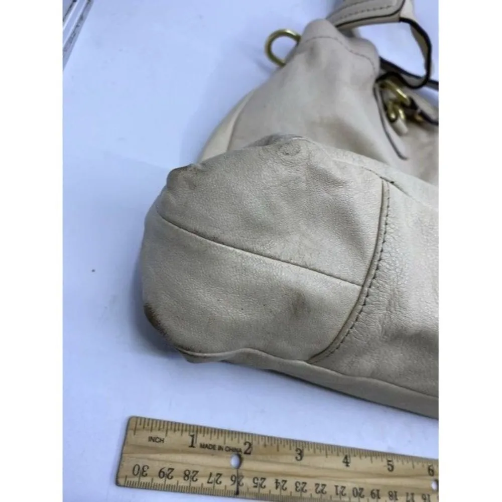 Coach Xl White Leather Shoulder Bag - Image 7