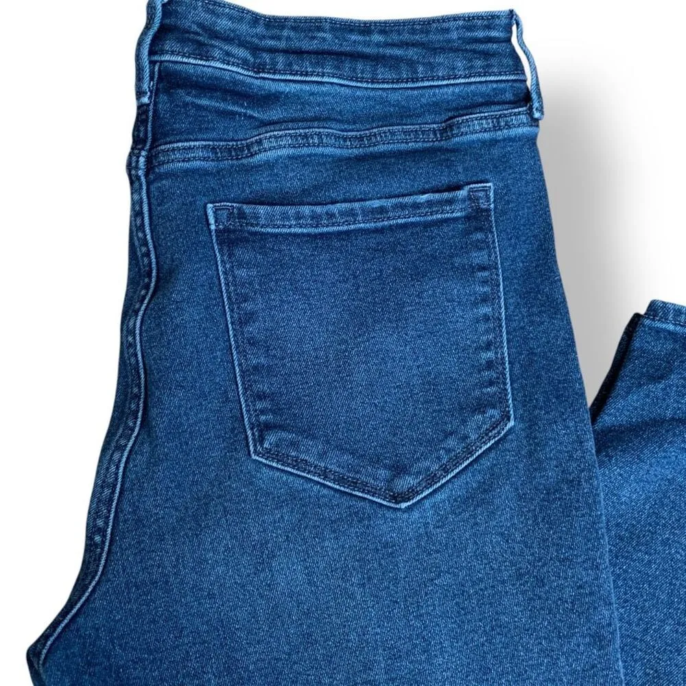 Old Navy Rockstar Super Skinny High Rise Jeans Blue Medium Wash Denim 12 - Image 3