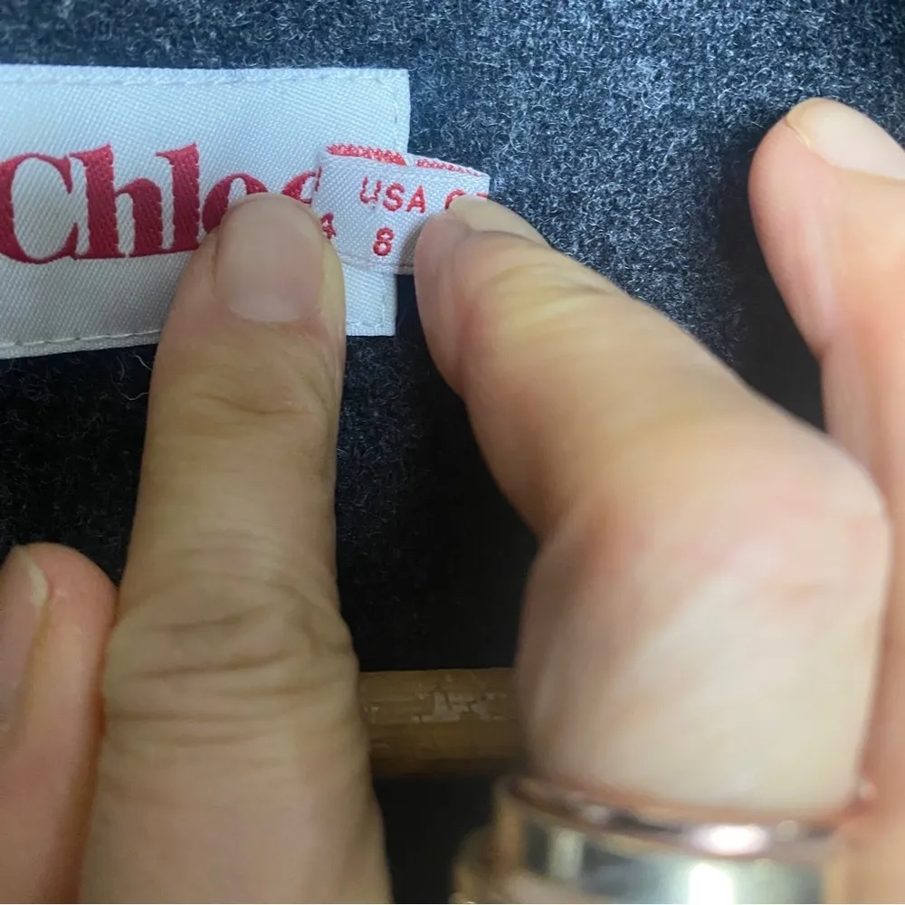 See By Chloe wool gray coat Made in Italy - Image 10