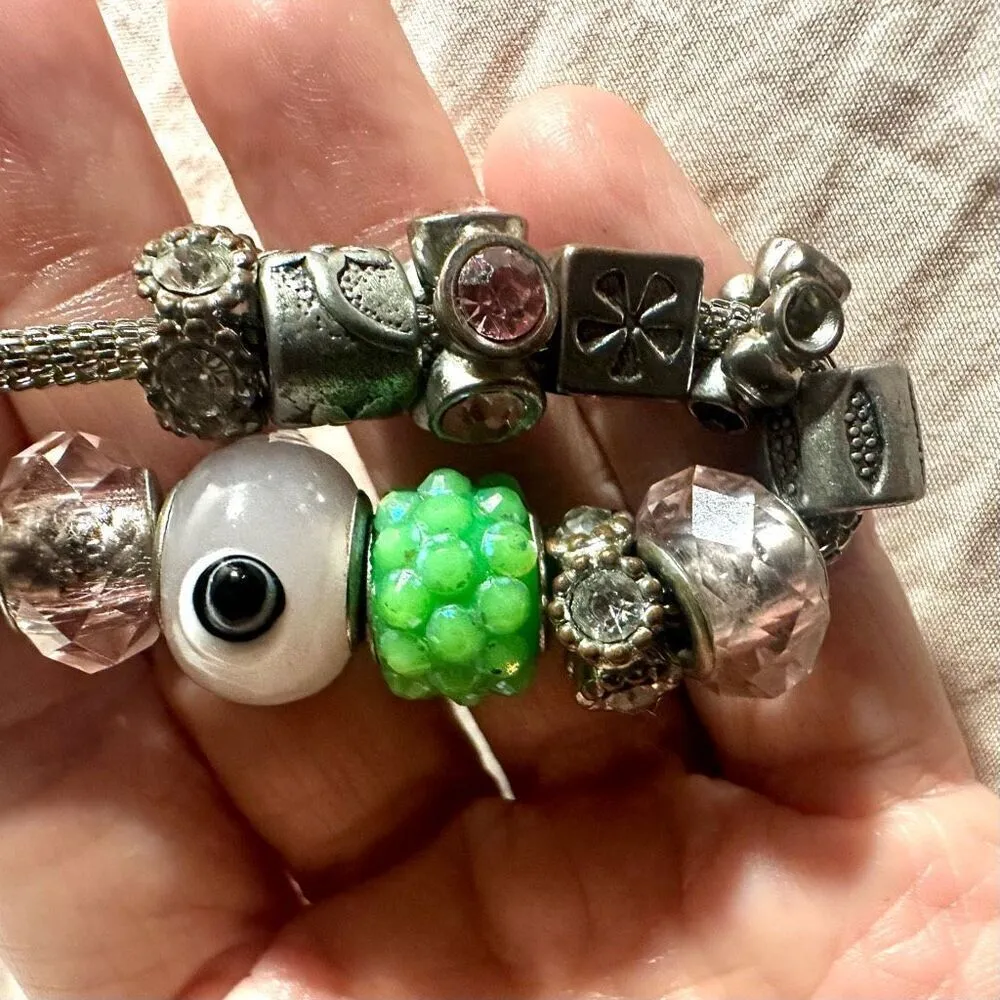 Silver tone Charm bracelet - Image 2