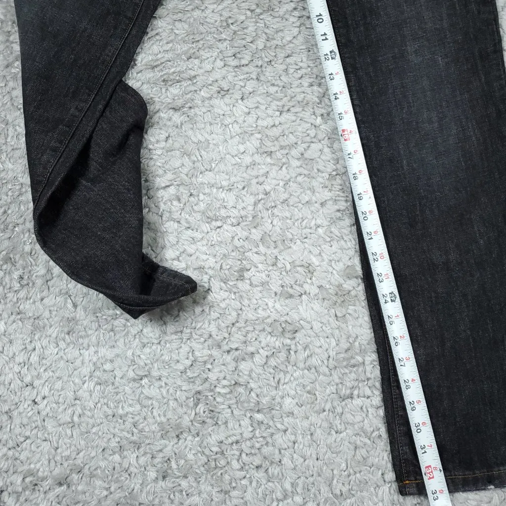 READ Alexander Mcqueen Low Rise Straight Leg Button Fly Jeans Black Faded - Image 12