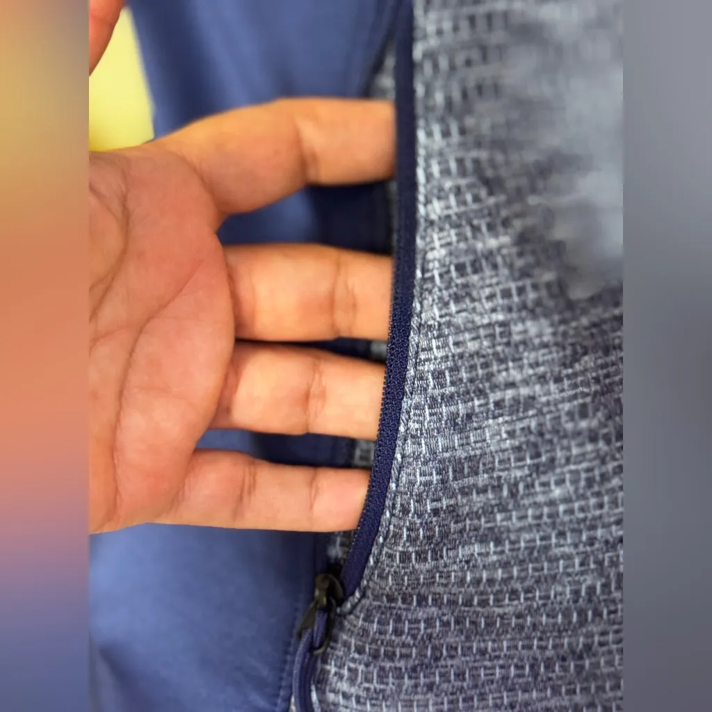 The North Face  Navy Heathered Full-Zip Jacket Size SP - Image 11