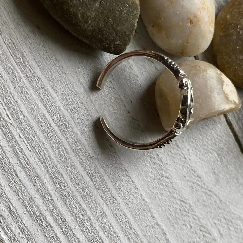 Sterling Silver Cross Toe Ring Midi Ring Silver - Image 4