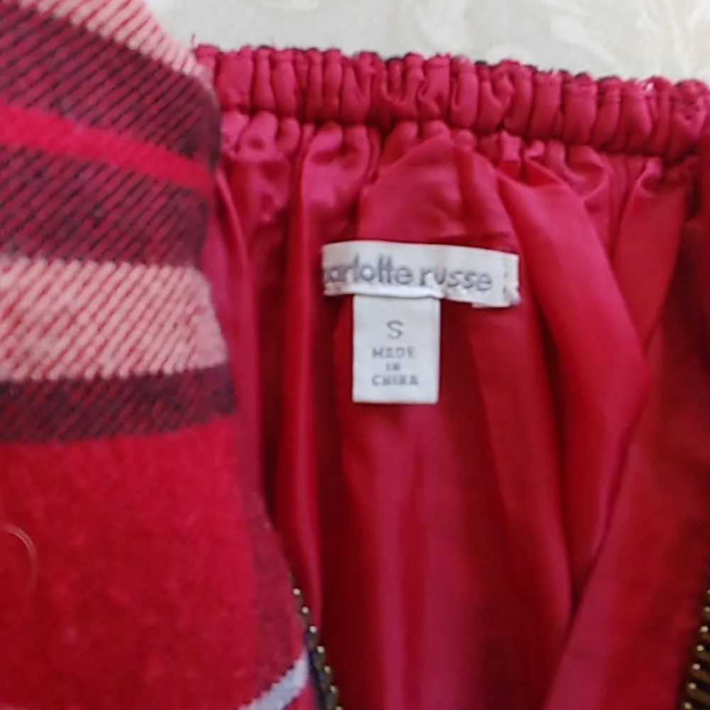 Charlotte Russe Strapless Red Tartan Plaid Dress - Image 4