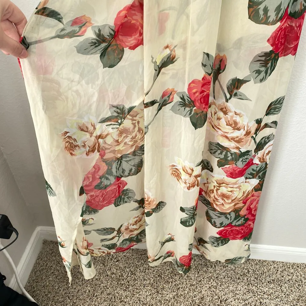 SHOW ME YOUR MUMU Kendall Maxi Dress Lady Rose Floral Size Small Bridesmaid - Image 6