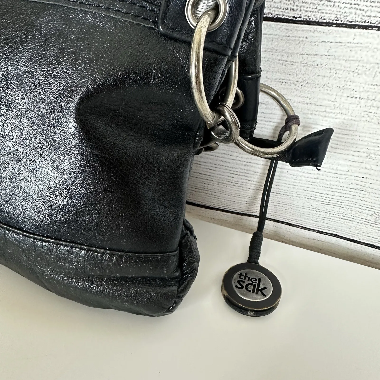 The SAK Pax Leather Bag Crossbody Clutch Convertible Purse Black Boho Western - Image 8