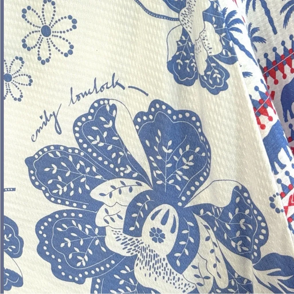 Like New Anthropologie Emily Lovelock
Emma Top Medium Floral Elephant
Palm Tree - Image 7