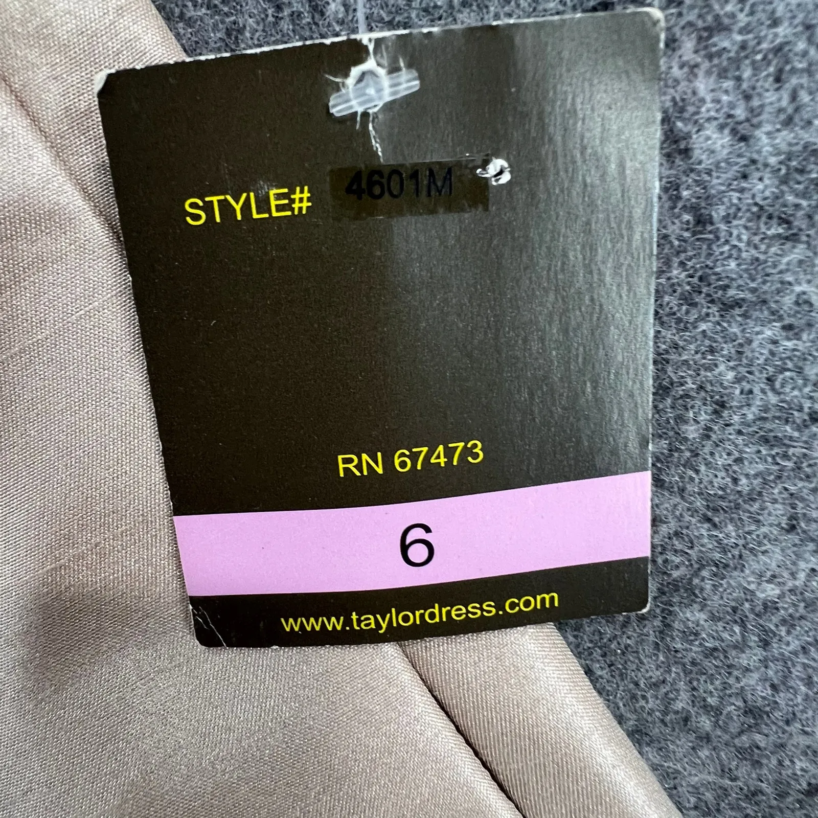 Taylor Dress Women 6 Black Champagne Lace Pleated A Line Formal Cocktail Holiday - Image 14