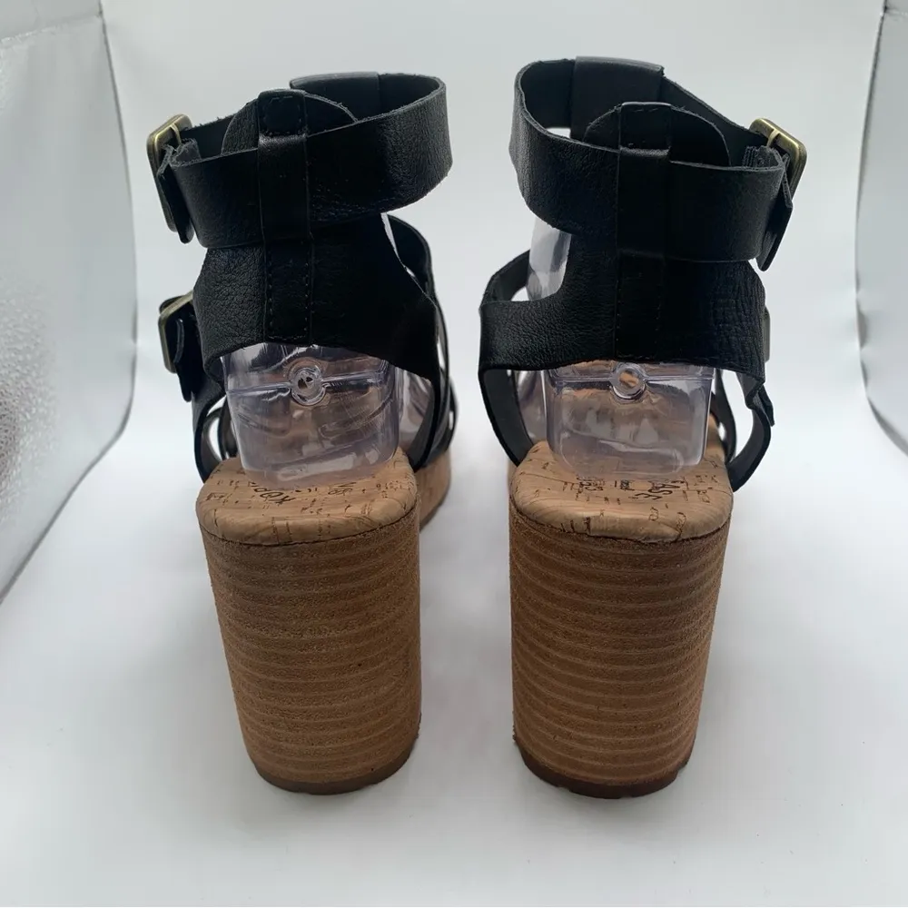 Kork-Ease NWOB Womens Shoes Kork-Ease Camille Sandal black leather size11M 1299 - Image 6