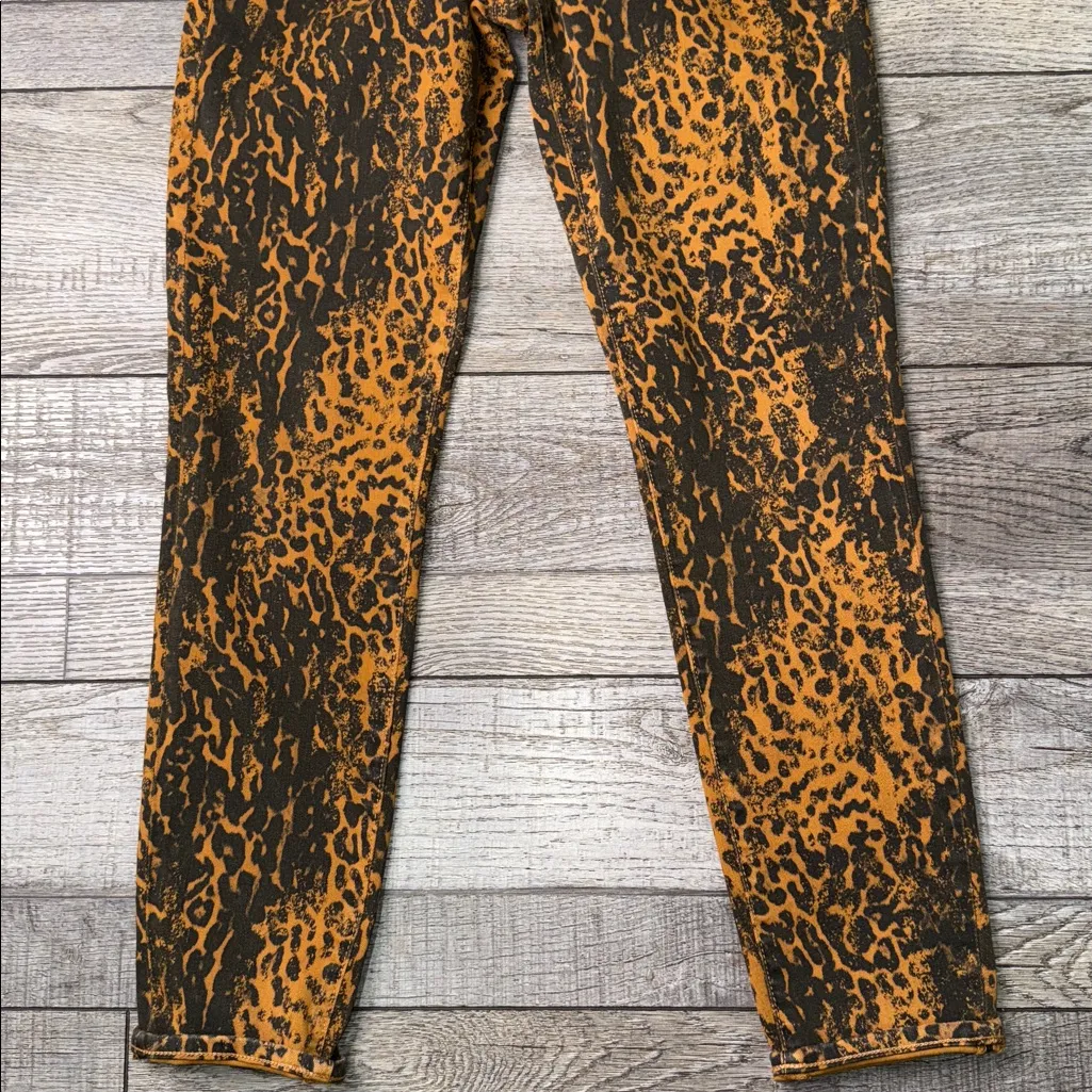 J Brand Alana High Rise  Crop Animal Print Jeans - Image 7
