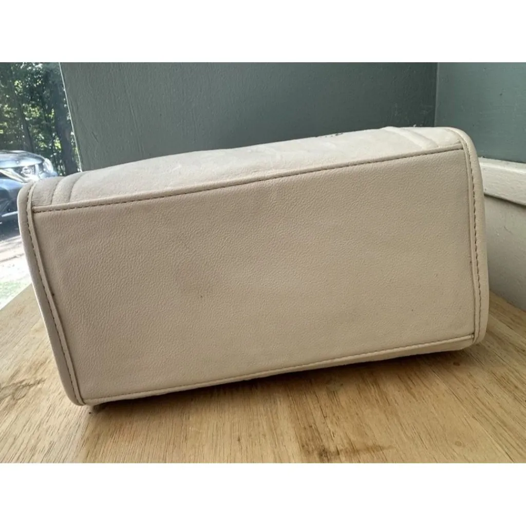 Juicy Couture Cream Velour Diamond Extra Spender Tote Crossbody Velvet Bag - Image 5